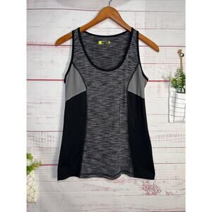 Xersion Slim Fit Black & Gray Athletic Tank | Women’s Small